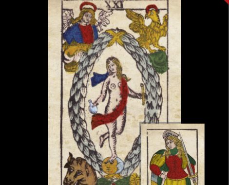 Original Tarot Karten von 1760, Tarot de Marseille von 1760, liebevoll restauriert