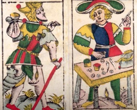 Original Tarotkarten von 1760, Tarotkarten der Narr und der Gaukler, Tarot de Marseille von 1760